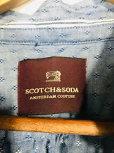 Load image into Gallery viewer, Scotch & Soda Men's Cotton Button-Up Shirt | L | Blue