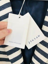 Load image into Gallery viewer, Jigsaw Women’s Stripe Blazer Jacket NWT | UK12 | Navy White