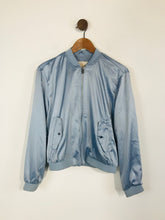 Load image into Gallery viewer, Pull & Bear Women's Satin Bomber Jacket | M UK10-12 | Blue