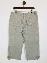 Load image into Gallery viewer, Part Two Women's Cotton Striped Casual Trousers | UK14 | Beige