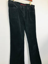 Load image into Gallery viewer, Paper Denim & Cloth Women's Bridgette Low Rise Bootcut Corduroy Trousers | W34 UK16 | Black