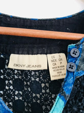Load image into Gallery viewer, DKNY Jeans Women's Sleeveless Halter Neck Blouse | US8 UK12 | Blue