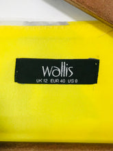 Load image into Gallery viewer, Wallis Women's Floral Tank Top | UK12 | Yellow
