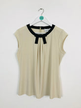 Load image into Gallery viewer, Joseph Ribkoff Women’s Pleated Front Blouse | UK 12 | Cream