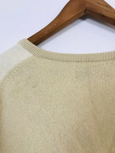 Load image into Gallery viewer, Pringle Women’s 100% Cashmere V-Neck Intarsia Knit Jumper | 44 L UK14-16 | Brown