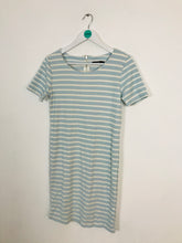 Load image into Gallery viewer, B.Young Women’s Short Sleeve Stripe Jersey Dress | UK8-10 | Blue