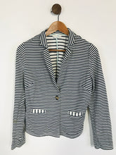 Load image into Gallery viewer, Boden Women's Striped Jersey Blazer Jacket | UK12 | Blue