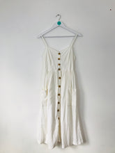 Load image into Gallery viewer, Urban Outfitters Women’s Button-Up Smock Midi Dress | L | White