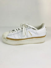 Load image into Gallery viewer, Adidas Women's Platform Superstar Trainers | UK6 | White