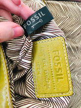 Load image into Gallery viewer, Fossil Women’s Leather Shoulder Crossbody Bag | Medium | Mustard Yellow