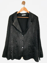 Load image into Gallery viewer, Gina Bacconi Women's Long Sleeve Pleated Blouse | UK14 | Black