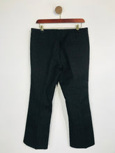 Load image into Gallery viewer, Mango Women's Floral High Waist Smart Trousers | EU40 UK12 | Black