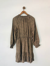 Load image into Gallery viewer, Lost Stock Women’s A-Line Long Sleeve Dress | S UK8 | Brown