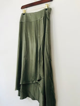 Load image into Gallery viewer, Zara Women's Satin Wrap Midi Skirt | M UK10-12 | Green