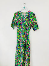 Load image into Gallery viewer, Traffic People Women’s Abstract Print Wrap Maxi Dress | UK8 | Multicoloured