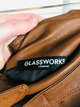 Load image into Gallery viewer, Glassworks London Women's Faux Leather High Waist Pencil Skirt | M UK10-12 | Brown