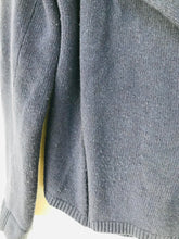 Load image into Gallery viewer, Jigsaw Women's Zip Up Oversized Collar Cardigan | L UK14 | Blue