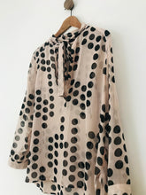 Load image into Gallery viewer, Full Circle Women's Polka Dot Blouse | UK10 | Beige