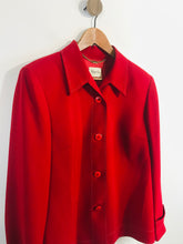 Load image into Gallery viewer, Viyella Women's Contrast Stitch Blazer Jacket | UK14 | Red