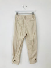 Load image into Gallery viewer, Reiss Women’s Relaxed Fit Tapered Trousers | UK6 | Cream Beige