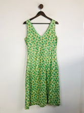 Load image into Gallery viewer, Boden Women's Floral V Neck A-Line Dress | UK16 | Green