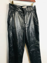 Load image into Gallery viewer, Coast Women's Leather Straight Leg Casual Trousers NWT | UK10 | Black