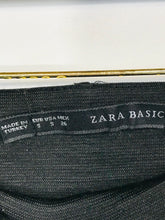 Load image into Gallery viewer, Zara Women's Ribbed Elasticated Leggings  | S UK8 | Black