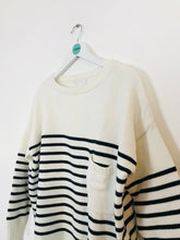 Load image into Gallery viewer, The White Company Women’s Striped Jumper | M UK12 | White