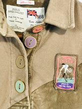 Load image into Gallery viewer, Joules Women's Cotton Striped Polo Shirt | UK10 | Brown