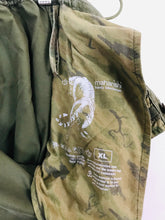 Load image into Gallery viewer, Maharishi Women’s Dragon Embroidered Cargo Trousers | XL UK18 | Khaki Green