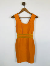 Load image into Gallery viewer, Celeb Boutique Women's Mesh Panel Mini Bodycon Dress | XS UK6-8 | Orange