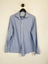 Load image into Gallery viewer, Charles Tyrwhitt Men's Cotton Striped Button-Up Shirt | 16.5 42 | Blue