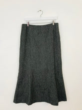 Load image into Gallery viewer, Hobbs Women’s Wool Flare Longline Maxi Skirt | UK14 | Grey