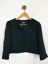 Load image into Gallery viewer, Hobbs Women's Tweed Collarless Blazer Jacket | UK14 | Black