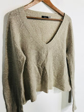 Load image into Gallery viewer, BDG Women's Crop V-Neck Jumper | M UK10-12 | Beige