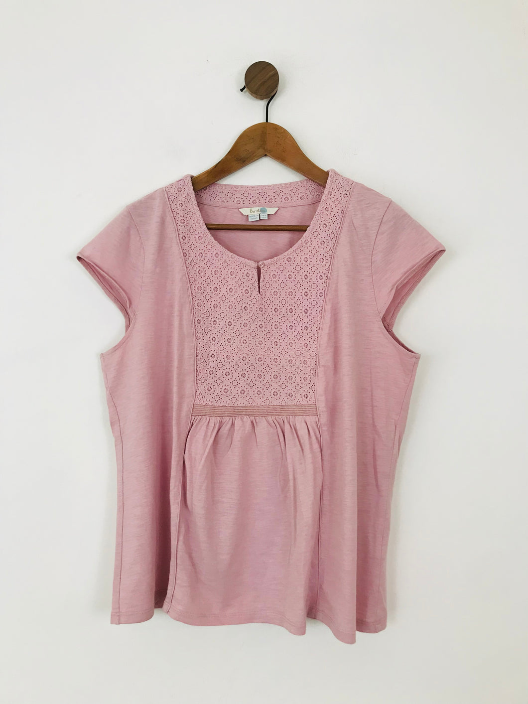 Boden Women's Boho Lace T-Shirt | UK16 | Pink