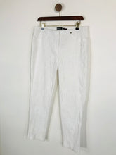 Load image into Gallery viewer, Robell Women's Embroidered Leggings | UK16 | White