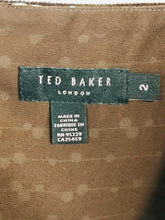 Load image into Gallery viewer, Ted Baker Women's Silk Floral A-Line Dress | 2 UK10 | Brown