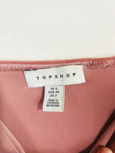 Load image into Gallery viewer, Topshop Women's Velvet Bodysuit Tank Top | UK6 | Pink