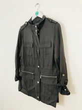 Load image into Gallery viewer, Mint Velvet Women’s Military Style Jacket | UK12 | Dark Grey
