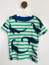 Load image into Gallery viewer, Boden Kid's Striped Dinosaur Print T-Shirt | 5 Years | Multicoloured