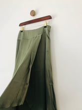 Load image into Gallery viewer, Zara Women's Satin Wrap Midi Skirt | M UK10-12 | Green