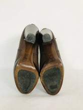 Load image into Gallery viewer, Mui Mui Women’s Leather Heeled Ankle Boots | UK5 EU38 | Brown