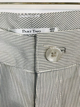 Load image into Gallery viewer, Part Two Women's Cotton Striped Casual Trousers | UK14 | Beige