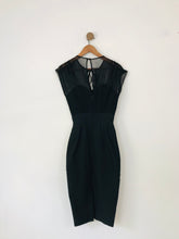 Load image into Gallery viewer, Stop Staring by Alicia Estrada Women's Mesh Bodycon Dress | M UK10-12 | Black