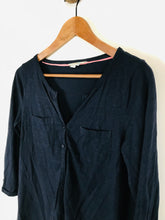 Load image into Gallery viewer, Boden Women's Cotton Button-up Blouse | UK12 | Blue