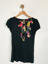 Load image into Gallery viewer, Ted Baker Women's Floral Ruched T-Shirt | 2 | Black