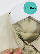Load image into Gallery viewer, Ted Baker Women’s Cropped Pleated Short Sleeve Blouse Jacket | 1 /S /UK8 | Beige