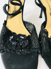 Load image into Gallery viewer, Martini Osvaldo Women's Lace Strappy Heels | 39.5 UK6.5 | Black