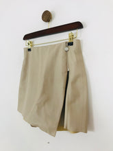 Load image into Gallery viewer, Zara Women's Faux Leather Skort Hot Short Shorts | S UK8 | Beige
